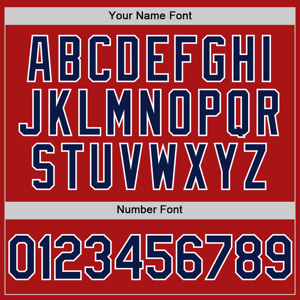 Custom Red Navy-White Mesh Authentic Throwback Baseball Jersey