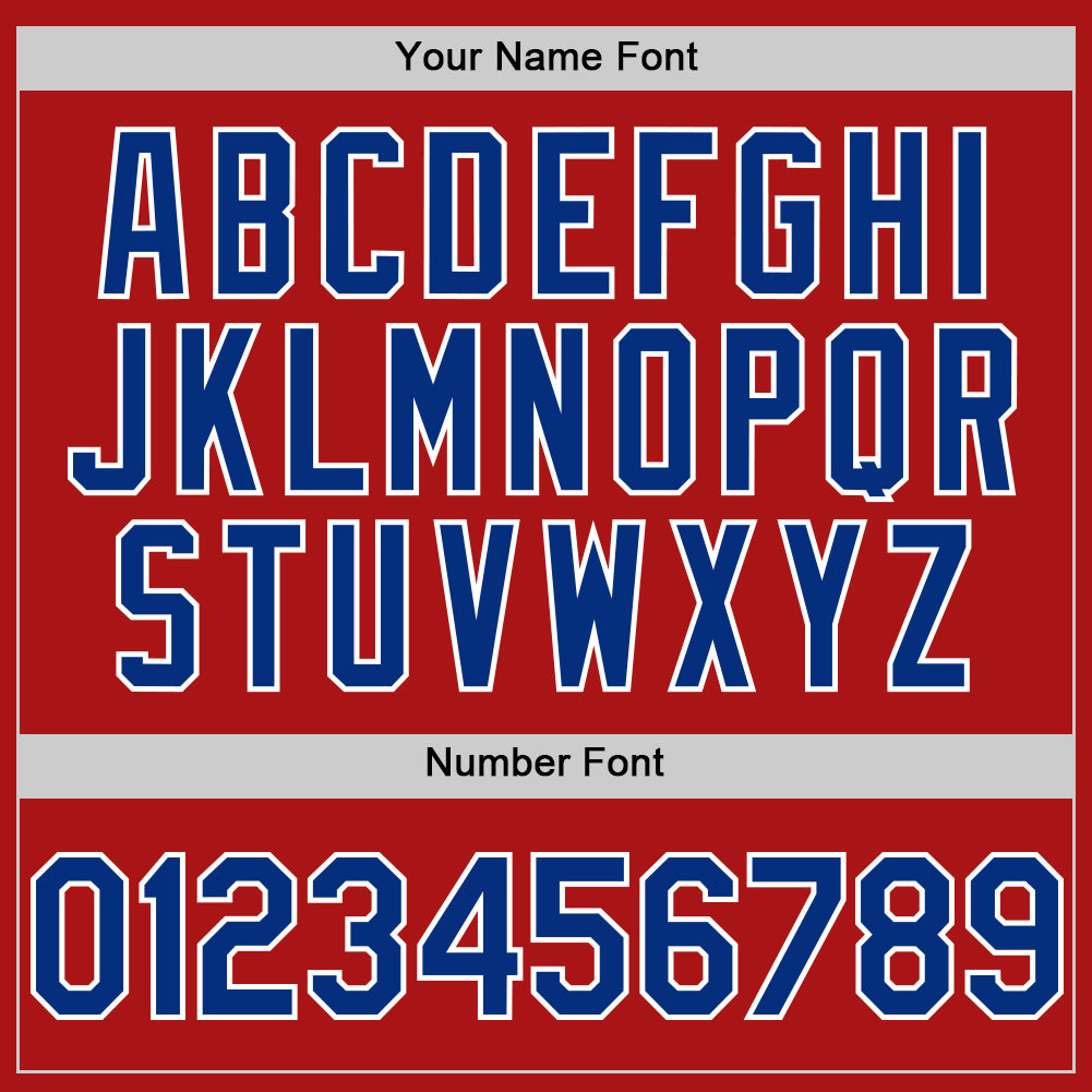 Custom Red Royal-White Mesh Authentic Throwback Baseball Jersey