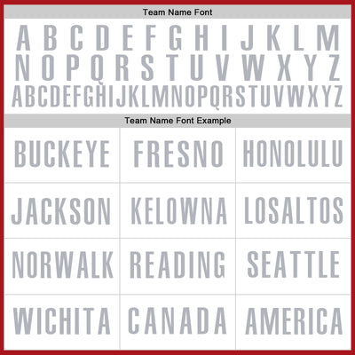 Custom Red White-Gray Authentic Baseball Jersey