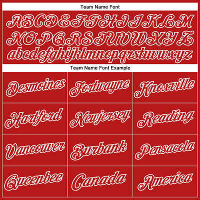 Custom Stitched Red White Sports Pullover Sweatshirt Hoodie