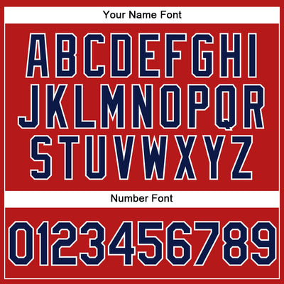 Custom Stitched Red Navy-White Sports Pullover Sweatshirt Hoodie