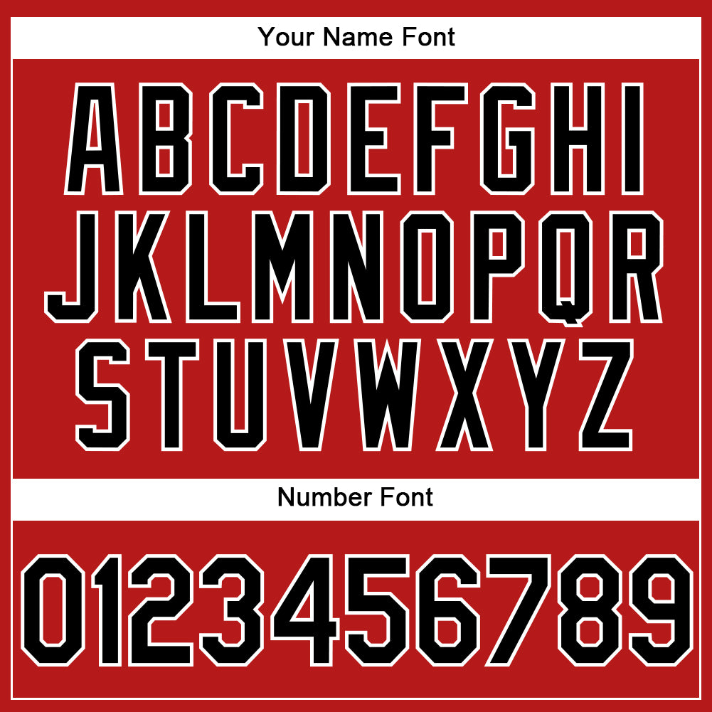 Custom Stitched Red Black-White Sports Pullover Sweatshirt Hoodie