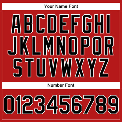 Custom Stitched Red Black-White Sports Pullover Sweatshirt Hoodie