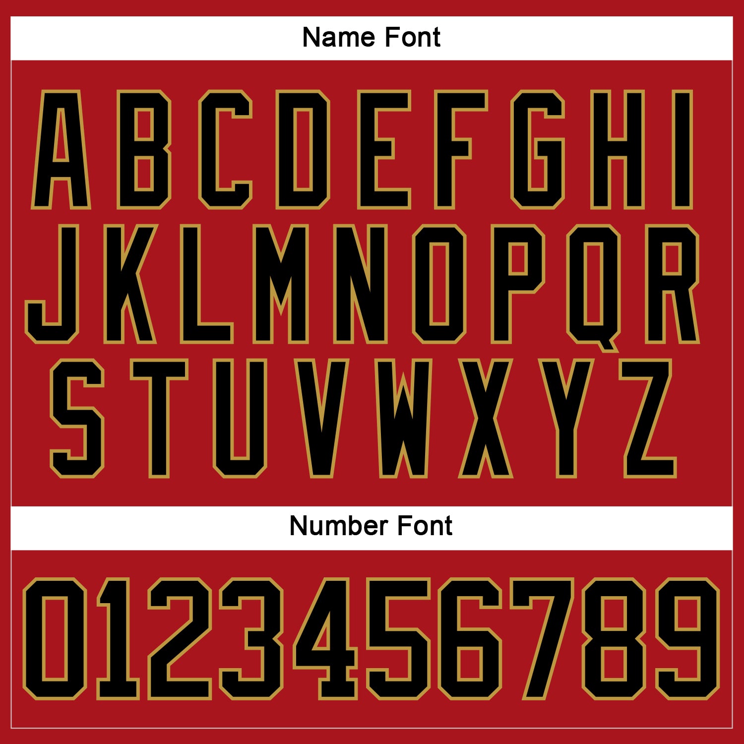 Custom Red Black-Old Gold Hockey Lace Neck Jersey