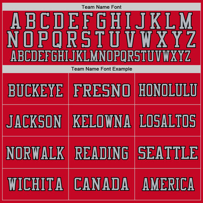 Custom Red Gray-Black Mesh Authentic Football Jersey