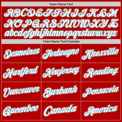 Custom Red Light Blue-Old Gold Authentic Throwback Basketball Jersey