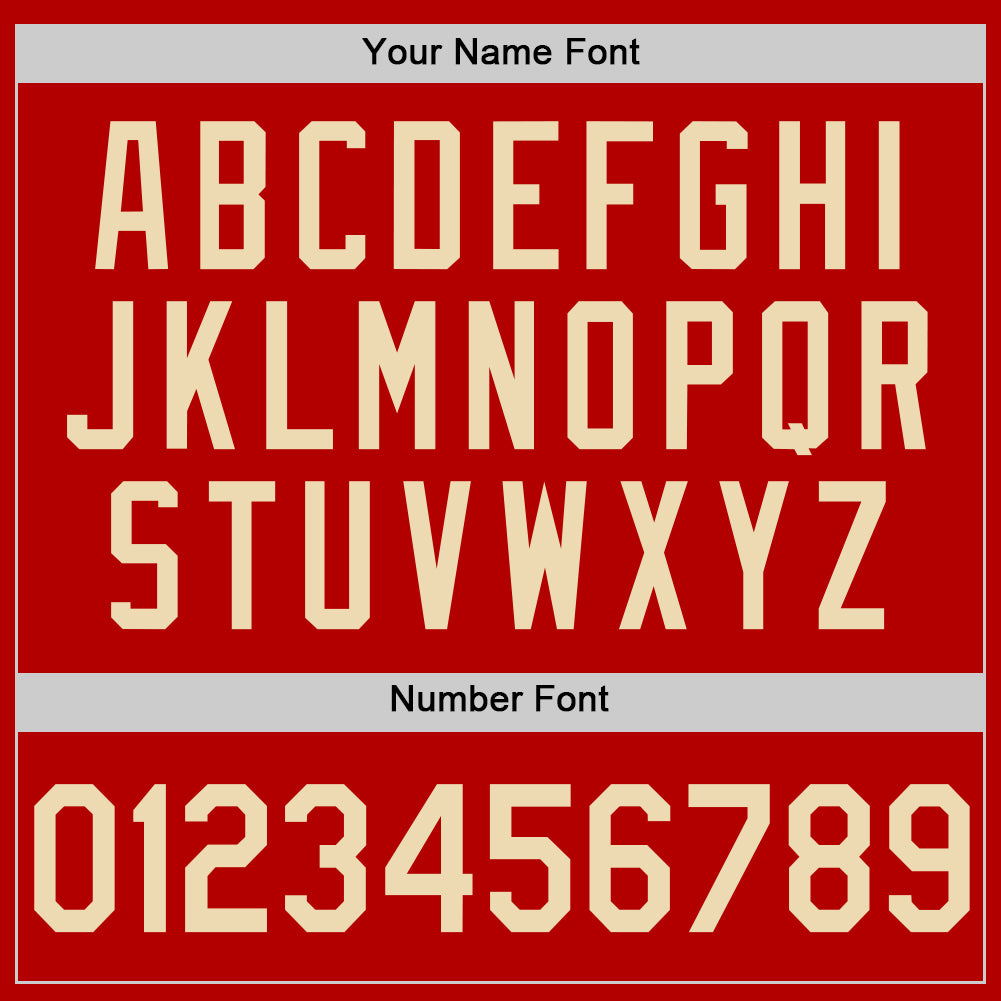 Custom Red Cream Authentic Throwback Basketball Jersey