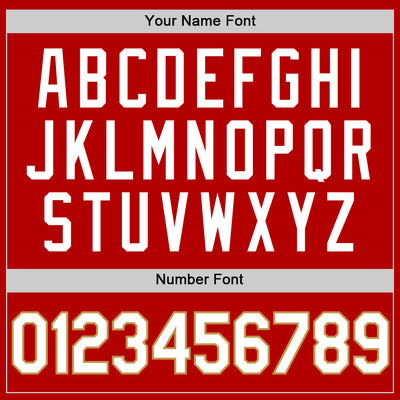 Custom Red White-Old Gold Authentic Throwback Basketball Jersey