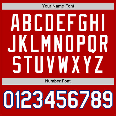 Custom Red White-Royal Authentic Throwback Basketball Jersey