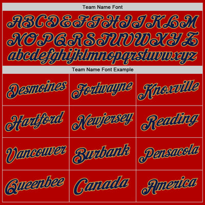 Custom Red Navy-Old Gold Authentic Throwback Basketball Jersey