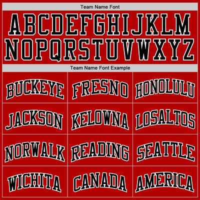 Custom Red Black-White Authentic Throwback Basketball Jersey