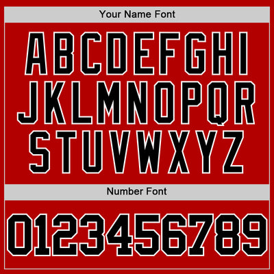 Custom Red Black-White Authentic Throwback Basketball Jersey