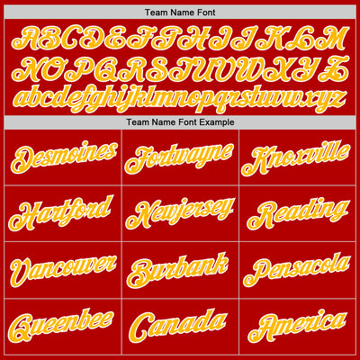 Custom Red White-Gold Authentic Throwback Basketball Jersey