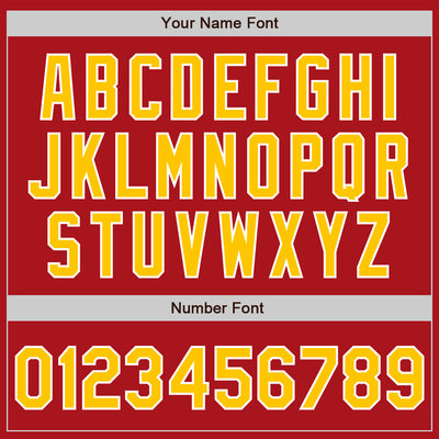 Custom Stitched Red Yellow-White Baseball Pullover Sweatshirt Hoodie