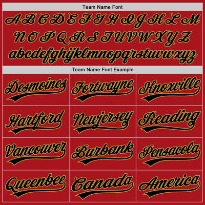 Custom Stitched Red Black-Old Gold Baseball Pullover Sweatshirt Hoodie