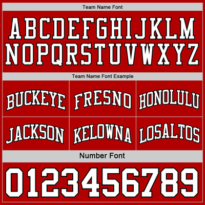 Custom Reversible Black White-Red Double Side Sublimation Basketball Suit Jersey