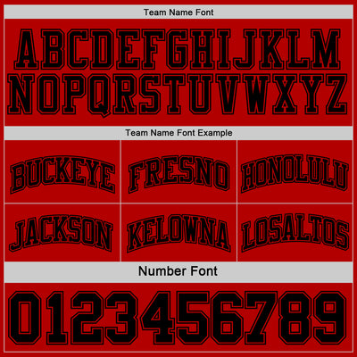 Custom Reversible Black Red Double Side Sublimation Basketball Suit Jersey