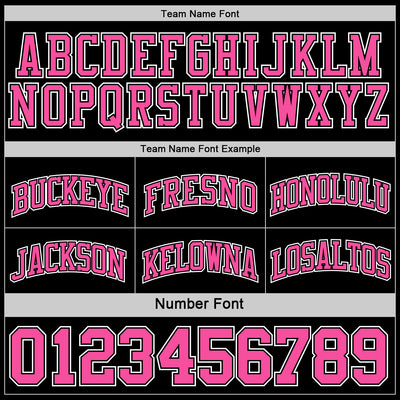 Custom Reversible Black Pink-White Double Side Sublimation Basketball Suit Jersey