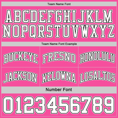 Custom Reversible Black Pink-White Double Side Sublimation Basketball Suit Jersey