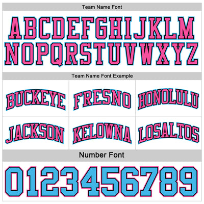 Custom Reversible Black Pink-Sky Blue Double Side Sublimation Basketball Suit Jersey