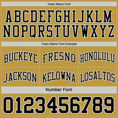 Custom Reversible Black White-Old Gold Double Side Sublimation Basketball Suit Jersey