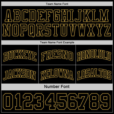 Custom Reversible Black Old Gold Double Side Sublimation Basketball Suit Jersey