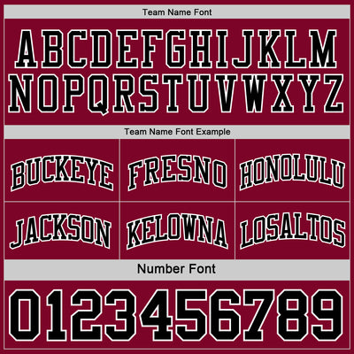 Custom Reversible Black Maroon-White Double Side Sublimation Basketball Suit Jersey
