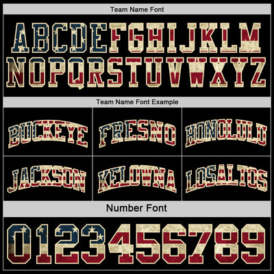 Custom Reversible Black Vintage USA Flag Cream-Maroon Double Side Sublimation Basketball Suit Jersey