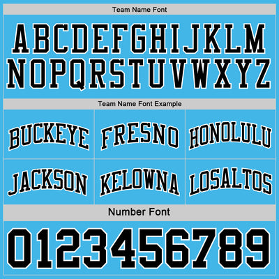 Custom Reversible Black Sky Blue-White Double Side Sublimation Basketball Suit Jersey