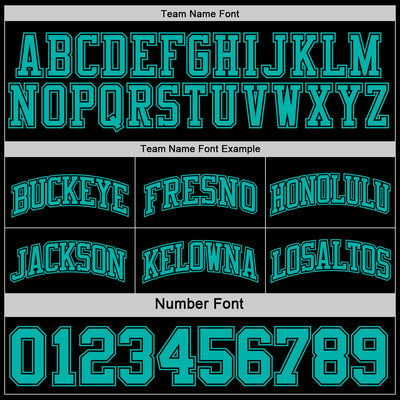 Custom Reversible Black Aqua Double Side Sublimation Basketball Suit Jersey