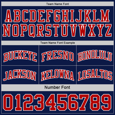 Custom Navy Red-White Reversible Double Side Sublimation Basketball Suit Jersey