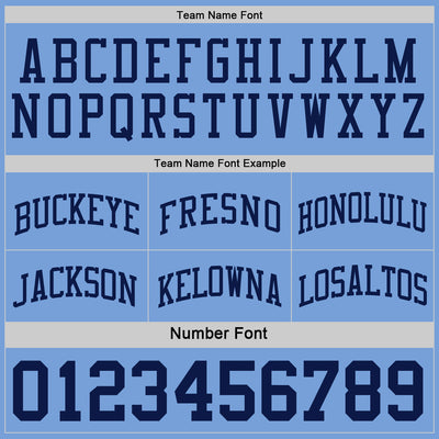 Custom Navy Light Blue Reversible Double Side Sublimation Basketball Suit Jersey