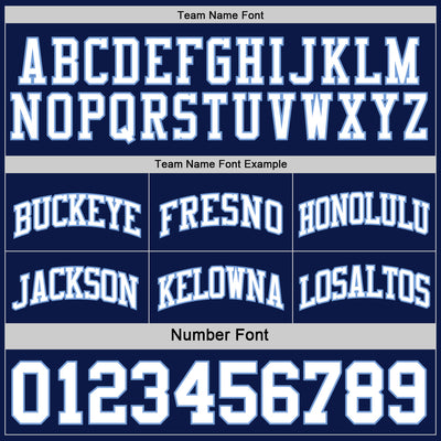 Custom Navy White-Light Blue Reversible Double Side Sublimation Basketball Suit Jersey