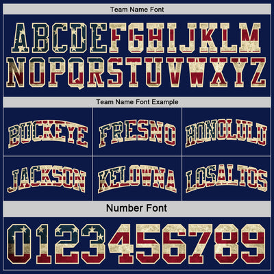 Custom Navy Vintage USA Flag Cream-Maroon Reversible Double Side Sublimation Basketball Suit Jersey