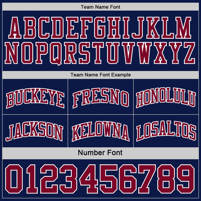 Custom Navy Maroon-White Reversible Double Side Sublimation Basketball Suit Jersey