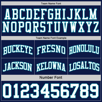 Custom Navy White-Teal Reversible Double Side Sublimation Basketball Suit Jersey