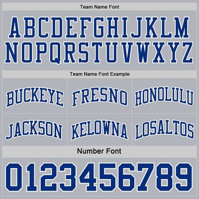 Custom Royal White-Gray Reversible Double Side Sublimation Basketball Suit Jersey