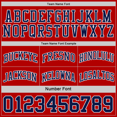 Custom Red Navy-White Reversible Double Side Sublimation Basketball Suit Jersey
