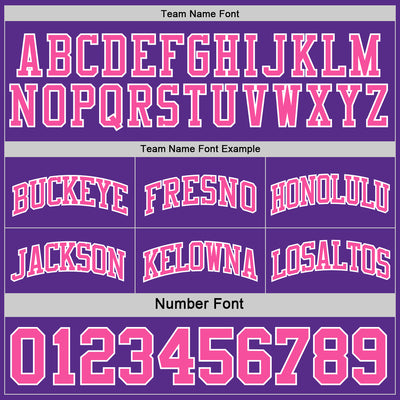 Custom Purple Pink-White Reversible Double Side Sublimation Basketball Suit Jersey