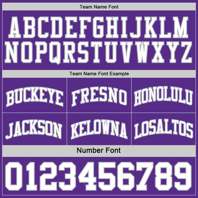 Custom Purple White-Gray Reversible Double Side Sublimation Basketball Suit Jersey