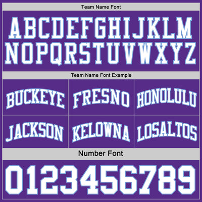 Custom Purple White-Light Blue Reversible Double Side Sublimation Basketball Suit Jersey