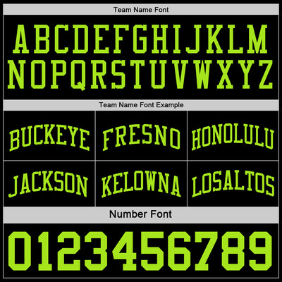 Custom Reversible Black Neon Green Double Side Sublimation Basketball Suit Jersey