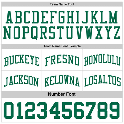 Custom Reversible Kelly Green White Double Side Sublimation Basketball Suit Jersey