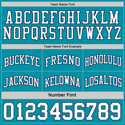 Custom Reversible Teal White-Navy Double Side Sublimation Basketball Suit Jersey