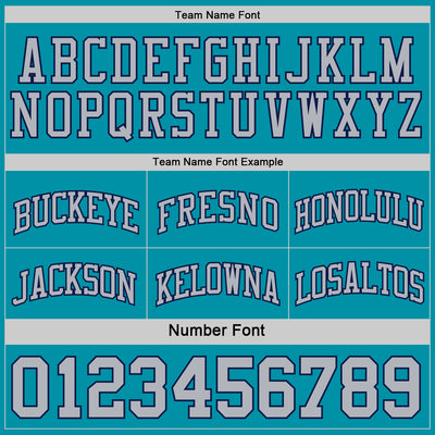 Custom Reversible Teal Gray-Navy Double Side Sublimation Basketball Suit Jersey