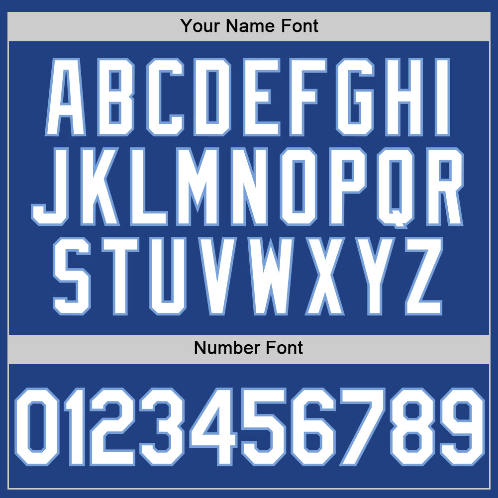 Custom Royal White-Light Blue Authentic Throwback Baseball Jersey