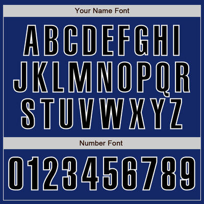 Custom Royal Black-White Authentic Baseball Jersey