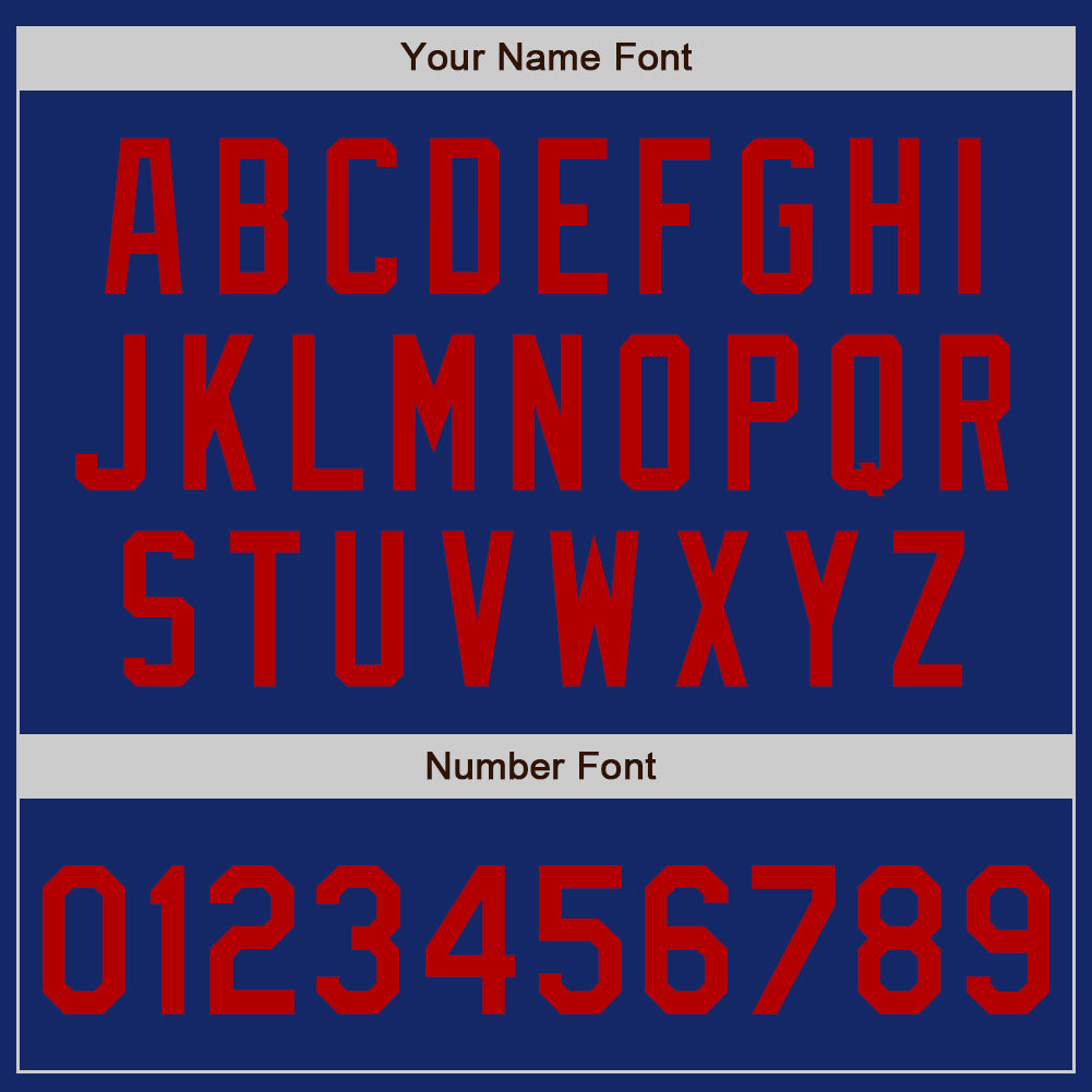 Custom Royal Red-White Authentic Baseball Jersey