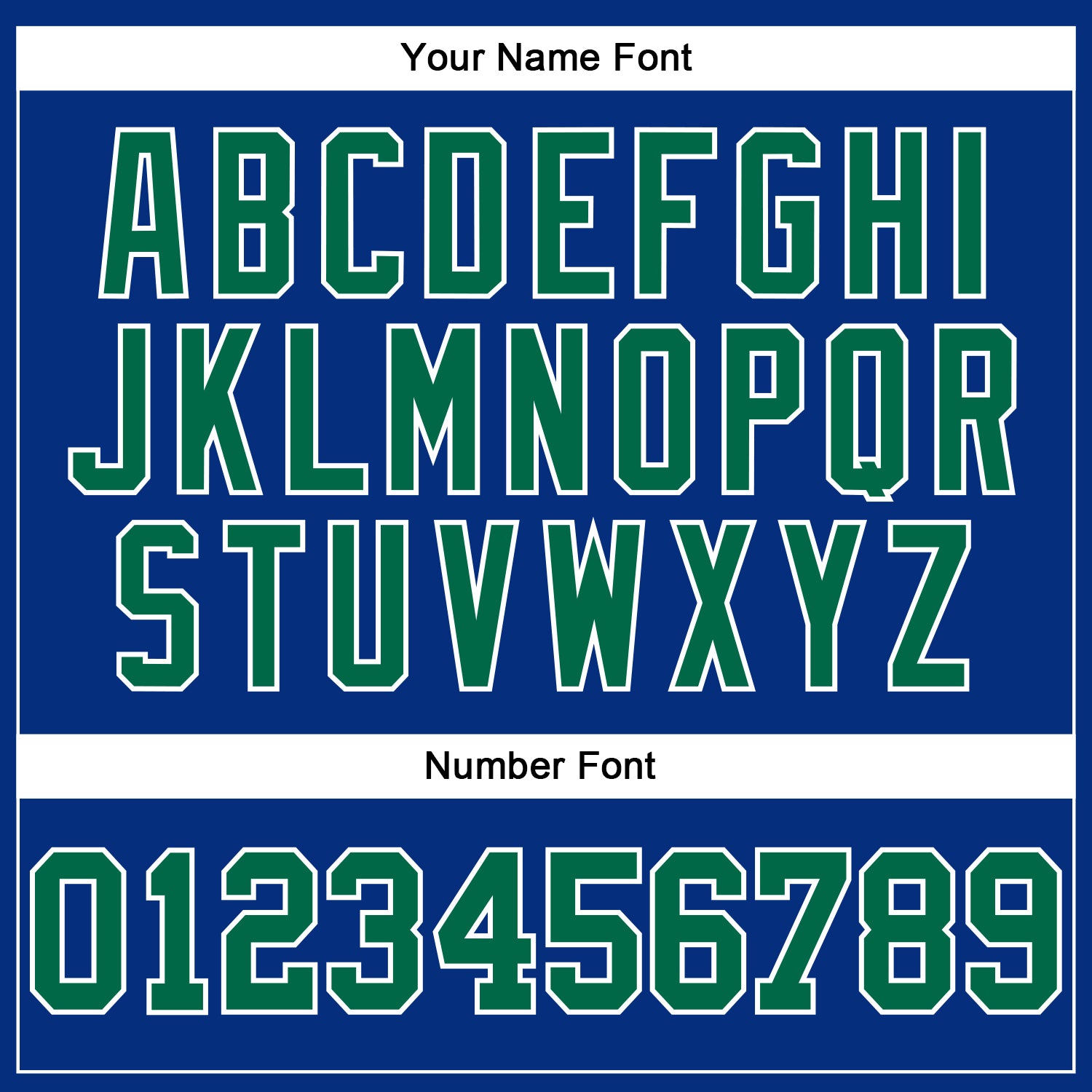 Custom Royal Kelly Green-White Authentic Football Jersey