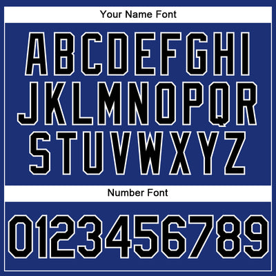 Custom Stitched Royal Black-White Sports Pullover Sweatshirt Hoodie